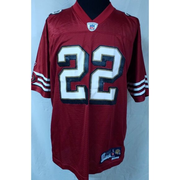 Vtg RBK By Reebok NFL San Francisco 49ers Nate Clements #22 Stitched Jersey Sz-L - Picture 1 of 14